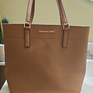 Michael Kors Brown Leather Shoulder Bag